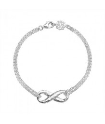Dower and Hall - Sterling Silver Entwined Infinity Bracelet